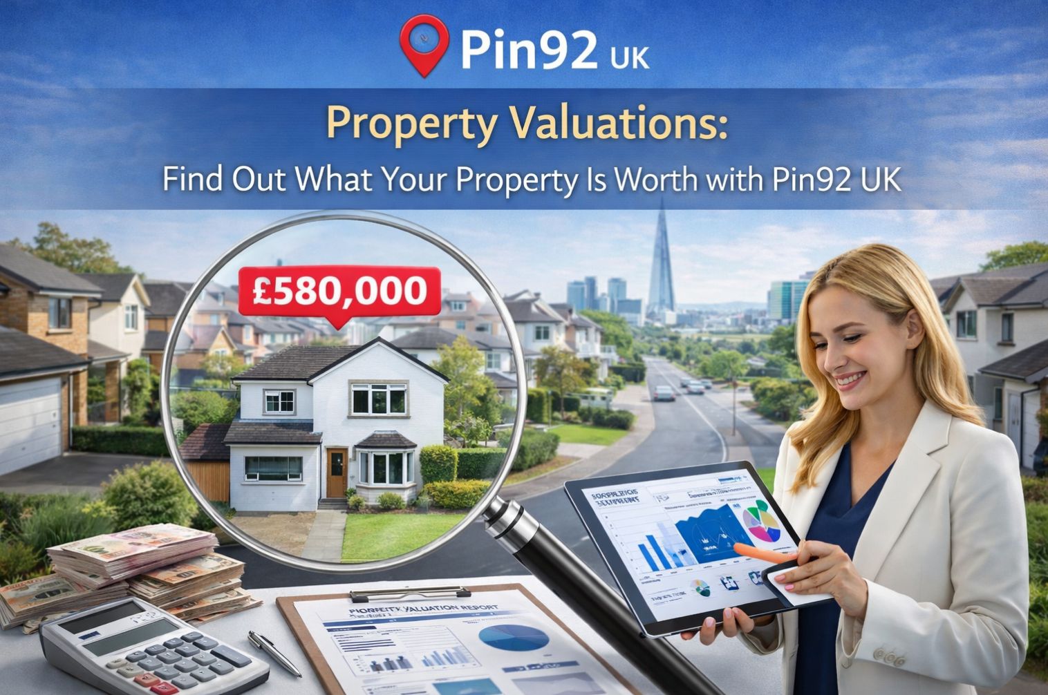 property valuations in the UK with Pin92 UK