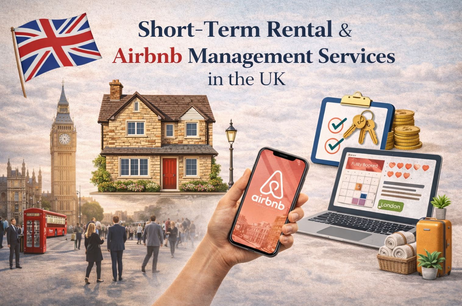 Short-Term Rental and Airbnb Management Services in the UK by Pin92