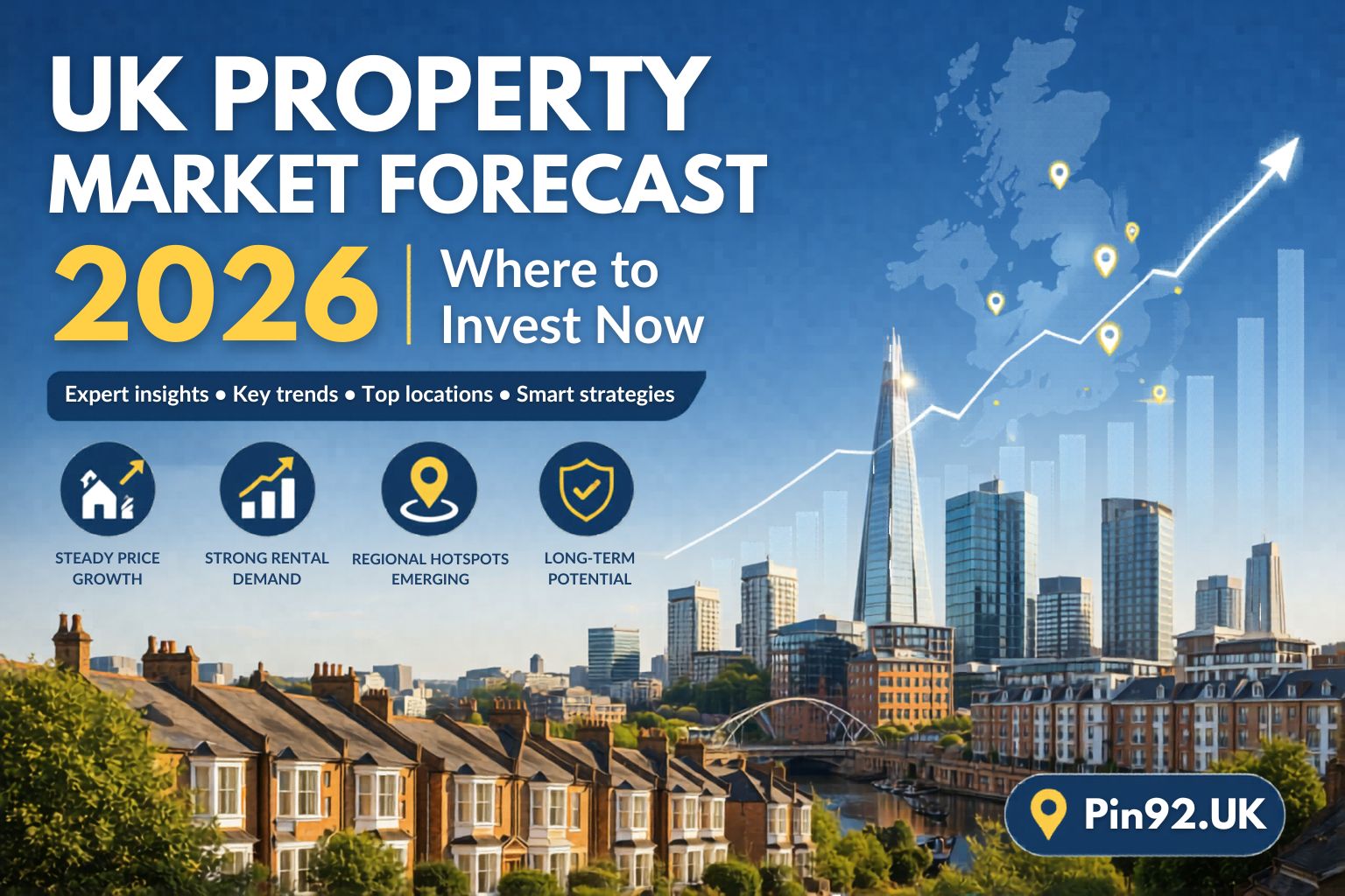 UK property market forecast 2026 - Manchester city skyline investment overview