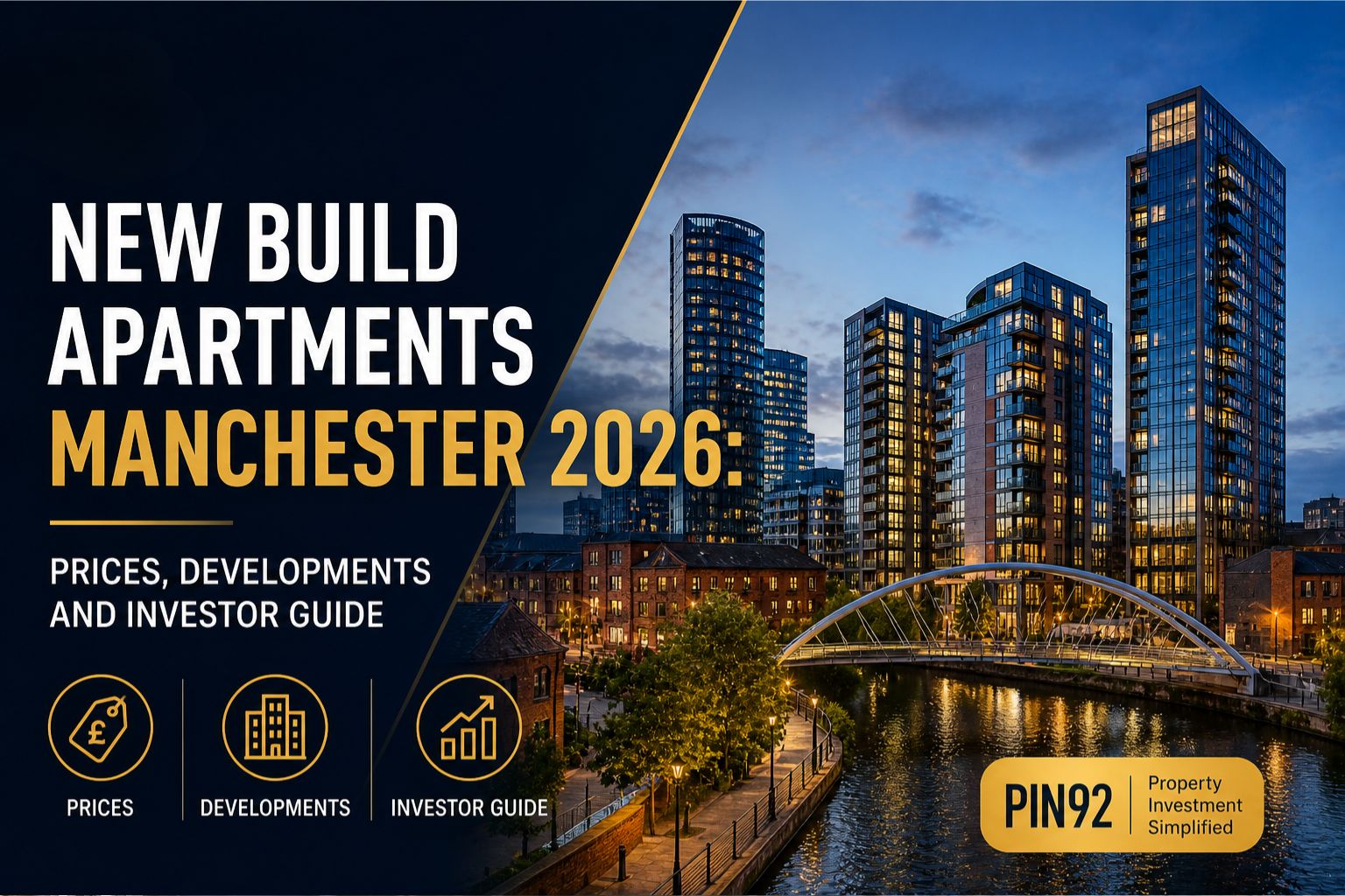 Your complete guide to new build apartments in Manchester 2026. Discover prices from 150k, top developments, rental yields up to 8.4%, honest pros and cons, and expert tips for buyers and investors.